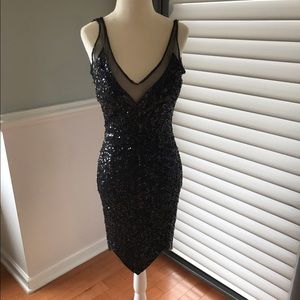 Fully Sequined and Beaded Mac Duggal